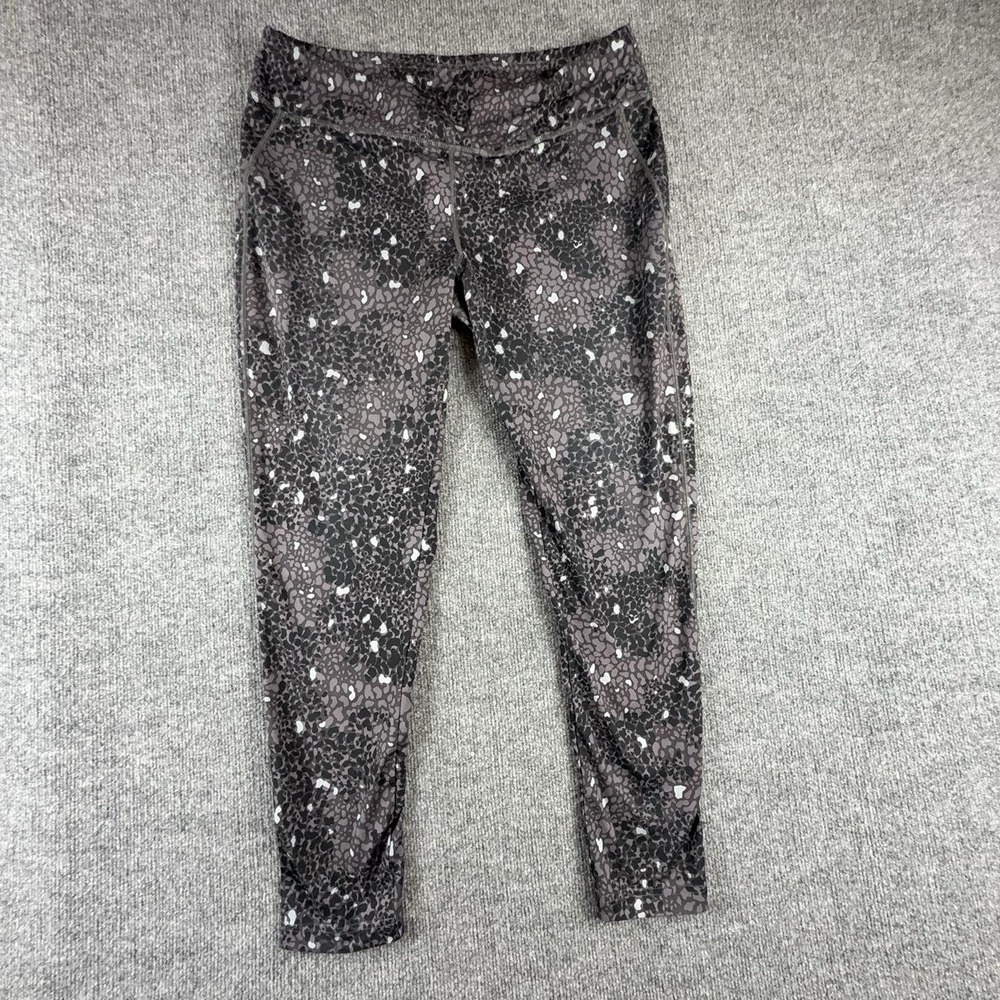 The North Face Leggings Womens XL Gray Animal Print Ankle Yoga Pants Stretch